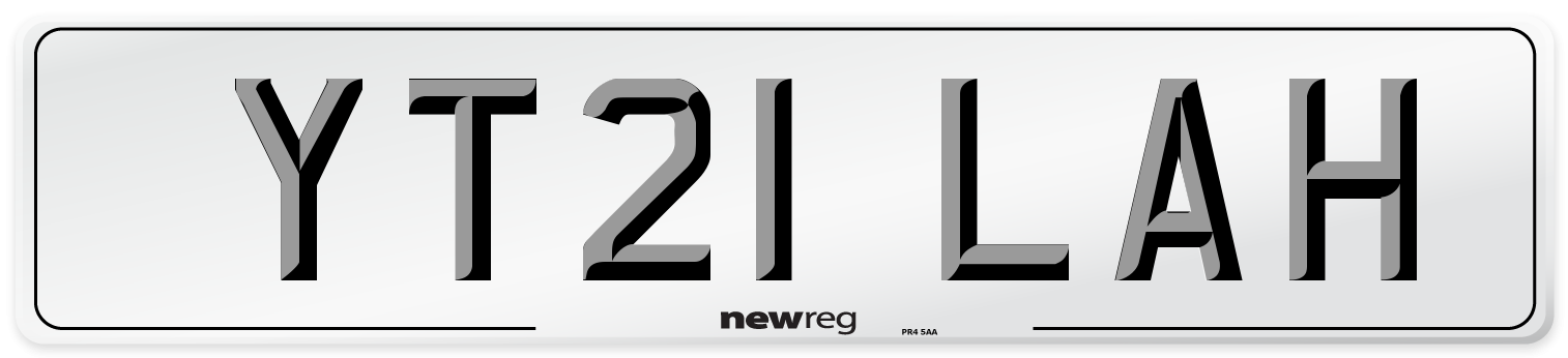 YT21 LAH Number Plate from New Reg